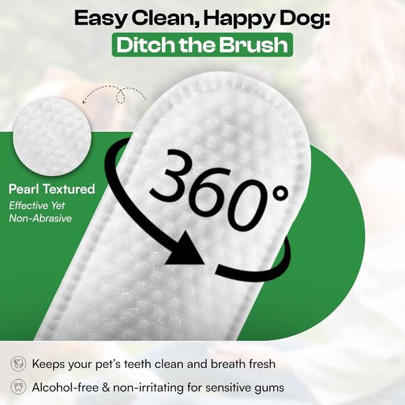 Dogs Dental Wipes | Fights Plaque, Freshens Breath & Promotes Gum Health | No Ri - Picture 3 of 7